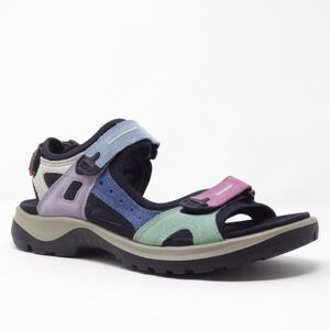 ECCO Womens Yucatan Offroad Multicolor Sport Sandals Pink Blue Pastel 9-9.5 / 40